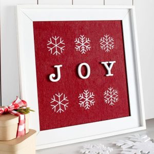 Snowflake Joy Wall Art  |  Wall Art & Frames Home Decor Wall Art & Frames