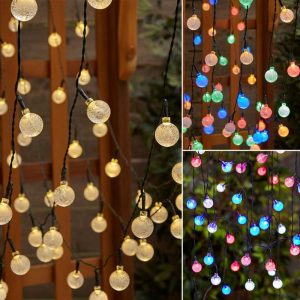 Solar 50-Bulb String Lights  |  Solar & Outdoor Lighting Garden & Outdoors Solar & Outdoor Lighting