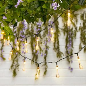 Solar Droplet String Lights  |  Garden Accents Garden & Outdoors Garden Accents