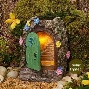 Solar Fairy Door  |  Garden Accents Garden & Outdoors Garden Accents