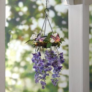 Solar Hanging Flower Arrangements  |  Solar & Outdoor Lighting Garden & Outdoors Solar & Outdoor Lighting