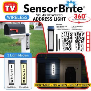 Solar-Powered Address Light  |  Solar & Outdoor Lighting Garden & Outdoors Solar & Outdoor Lighting