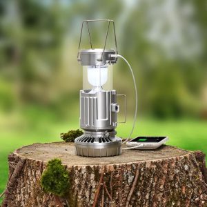 Solar-Powered Camping Lantern With Fan  |  Solar & Outdoor Lighting Garden & Outdoors Solar & Outdoor Lighting