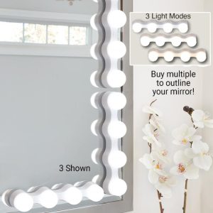 Suction Cup Vanity Mirror Led Light Bulbs  |  Decorative Accents Decorative Accents Decorative Accents