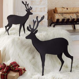 Tabletop Metal Deer  |  Decorative Accents Decorative Accents Decorative Accents