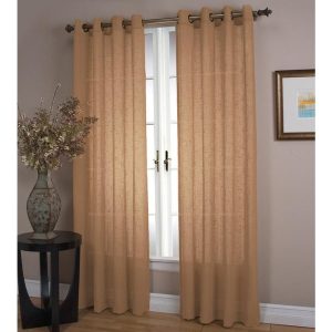 Textured Sheer Panel With Grommets  |  Curtains & Window Coverings Home Decor Curtains & Window Coverings