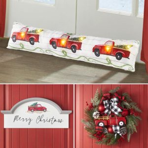 Vintage Red Truck Holiday Collection  |  Decorative Accents Decorative Accents Decorative Accents