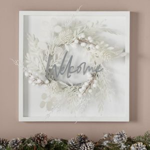 White Welcome Wall Sign  |  Wall Art & Frames Home Decor Wall Art & Frames