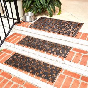 Wipe Your Paw Set Of 2 Stair Treads Or Doormat  |  Rugs & Doormats Home Decor Rugs & Doormats