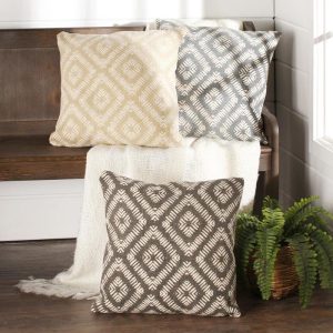 20″ Diamond-Patterned Accent Pillows  |  Throws & Accent Pillows Home Decor Throws & Accent Pillows