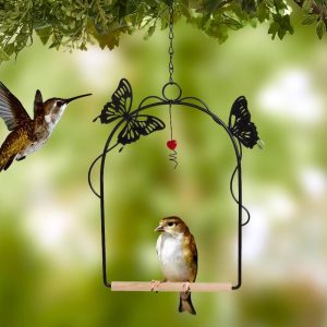 Hummingbird Swing With Butterflies  |  Garden Accents Garden & Outdoors Garden Accents