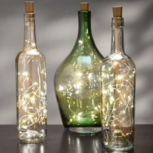 Sets Of 3 Wine Bottle Stopper String Lights  |  Lighted Decor Home Decor Lighted Decor