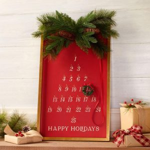 Hanging Holiday Countdown Calendar  |  Wall Art & Frames Home Decor Wall Art & Frames