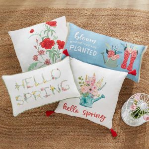 Spring Bloom Accent Pillows  |  Throws & Accent Pillows Home Decor Throws & Accent Pillows