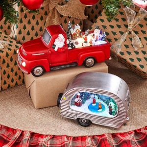 Animated Christmas Pick-Up Truck Or Camper  |  Decorative Accents Decorative Accents Decorative Accents