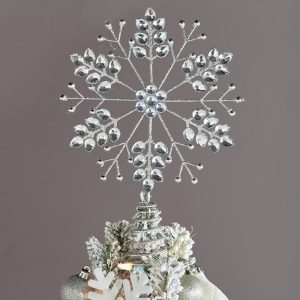 Nordic Christmas Snowflake Tree Topper  |  Decorative Accents Decorative Accents Decorative Accents