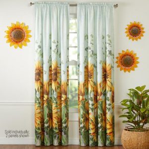 Sunflower Window Panel  |  Curtains & Window Coverings Curtains & Window Coverings Curtains & Window Coverings